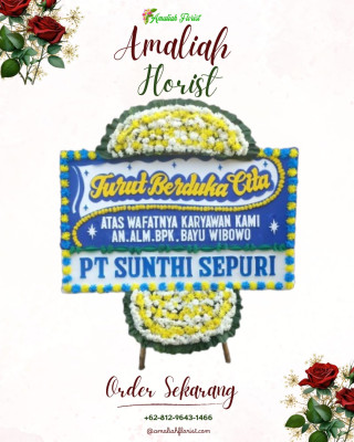 Papan Bunga Duka di Tenun Samarinda