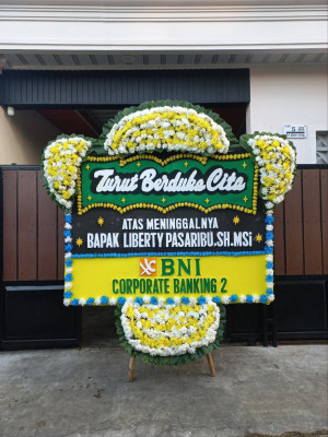 Papan Bunga Duka di Tenun Samarinda