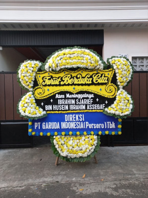Papan Bunga Duka di Tenun Samarinda